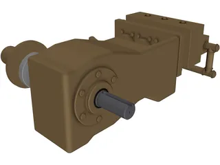 High Pressure Waterblasting Pump 3D Model preview