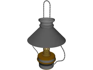 Kitchen Hanging Lamp 3D Model preview