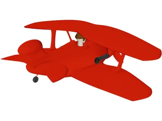 Toy Airplane 3D Model preview