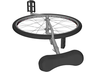 Unicycle 3D Model preview