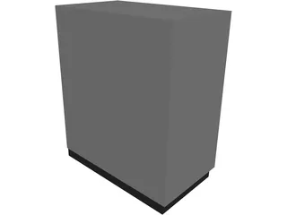 Garage Tool Chest Large 3D Model preview