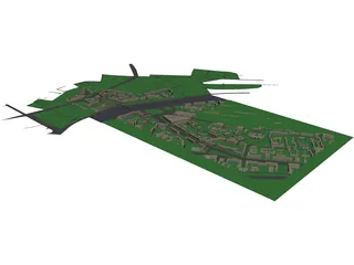 Moscow Square of Europe Near Kiev Railway Station 3D Model preview