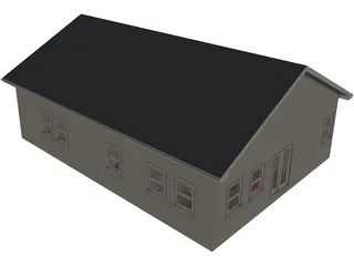 Ranch House [+Interior] 3D Model preview