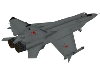 MiG-31A Foxhound 3D Model preview