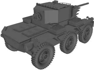 Saladin Tank 3D Model preview