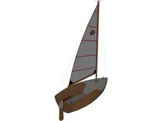 Boat Small 3D Model preview