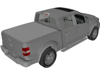 Ford F-150 Crew Cab (2006) 3D Model preview