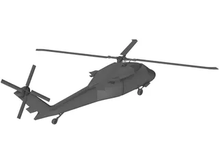 Sikorsky UH-60 Black Hawk 3D Model preview