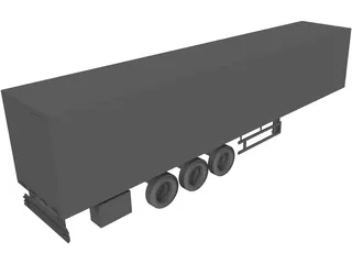 Trailer 3D Model preview