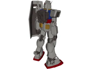 Gundam rx78 3D Model preview