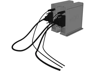 Lacie Hard Drive 3D Model preview