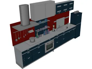 Kitchen 3D Model preview