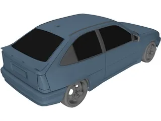 Opel Kadett E (1984) 3D Model preview