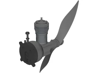 RC Cox 0.48 3D Model preview