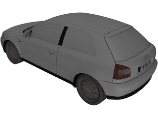 Audi A3 3D Model preview