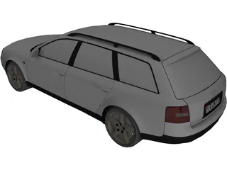 Audi A6 Avant 3D Model preview