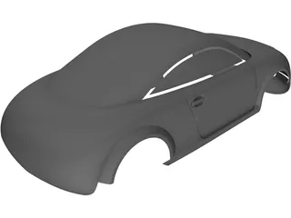 Audi TT Body 3D Model preview