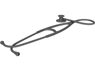 Stethoscope 3D Model preview