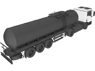 Man Truck 3D Model preview