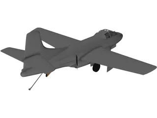 Douglas F3D-2 Skyknight 3D Model preview