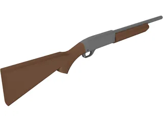 Remington 11-87 Police 3D Model preview