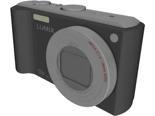 Panasonic Lumix TZ5 3D Model preview