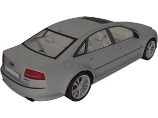 Audi A8 (2008) 3D Model preview