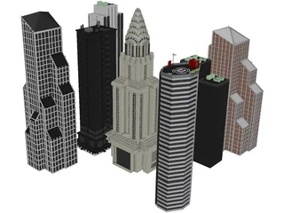Buildings 3D Model preview