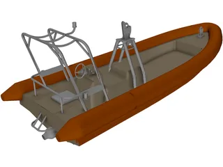 Search and Rescue Craft 3D Model preview