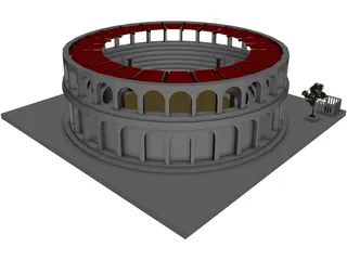 Provincial Ancient Arena 3D Model preview