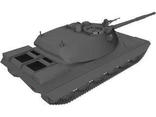 Russian T-102 3D Model preview
