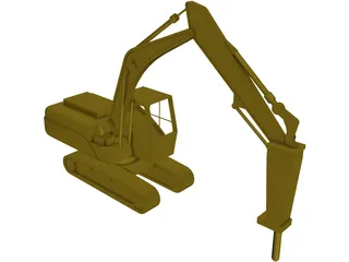 Rock Breaker 3D Model preview