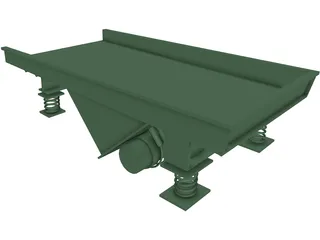 Vibratory Feeder 3D Model preview