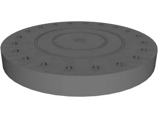 Darts Board 3D Model preview