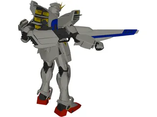 Gundam F91 3D Model preview
