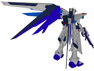 Gundam Freedom 3D Model preview
