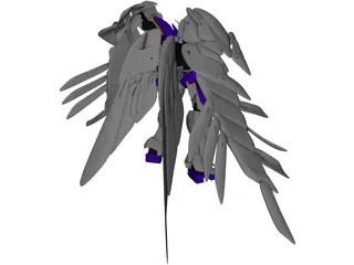 Gundam Wing Zero 3D Model preview