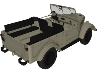 GAZ 69 3D Model preview