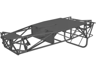 Frame Lotus Seven 3D Model preview