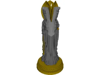 Venus Buddha 3D Model preview