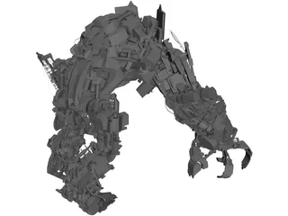 Transformers 2 Devastator 3D Model preview