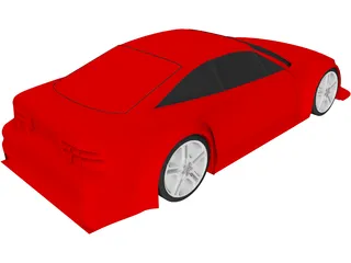 Opel Calibra DTM 3D Model preview