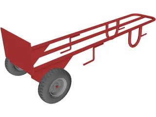 Hand Truck 3D Model preview