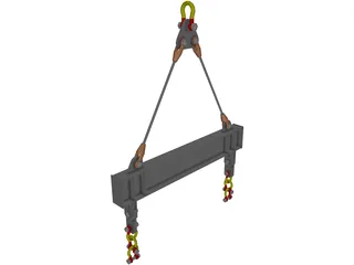 Spreader Beam 3D Model preview