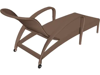 Garden Chair 3D Model preview