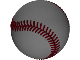 Baseball 3D Model preview