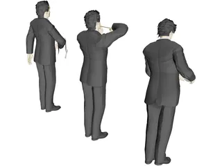 Waiter 3D Model preview