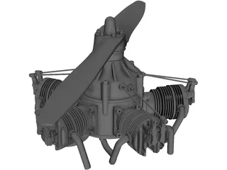 Sternmotor Engine 3D Model preview