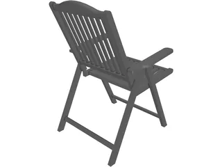 Adirondack Chair 3D Model preview