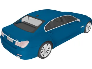 BMW 7-series (2009) 3D Model preview